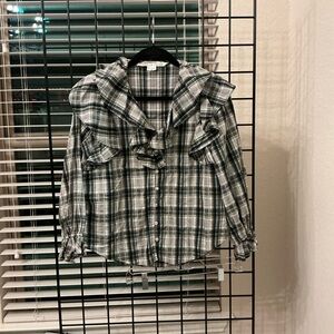 Veronica Beard Multicolor Plaid Top